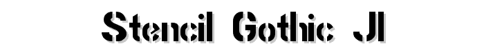 Stencil Gothic JL font